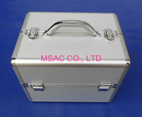 Big Aluminum Cosmetic Cases, Aluminum Professional Makup Artist Carrying Case